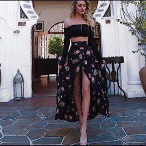 Flynn Skye Wrap It Up Skirt in Night Bloom SZ M